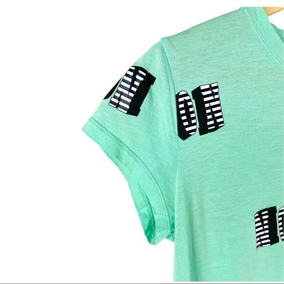 KENZO Paris Oui Non Mint Modal Cotton Blend Baby T-Shirt Size XS - Picture 4 of 6